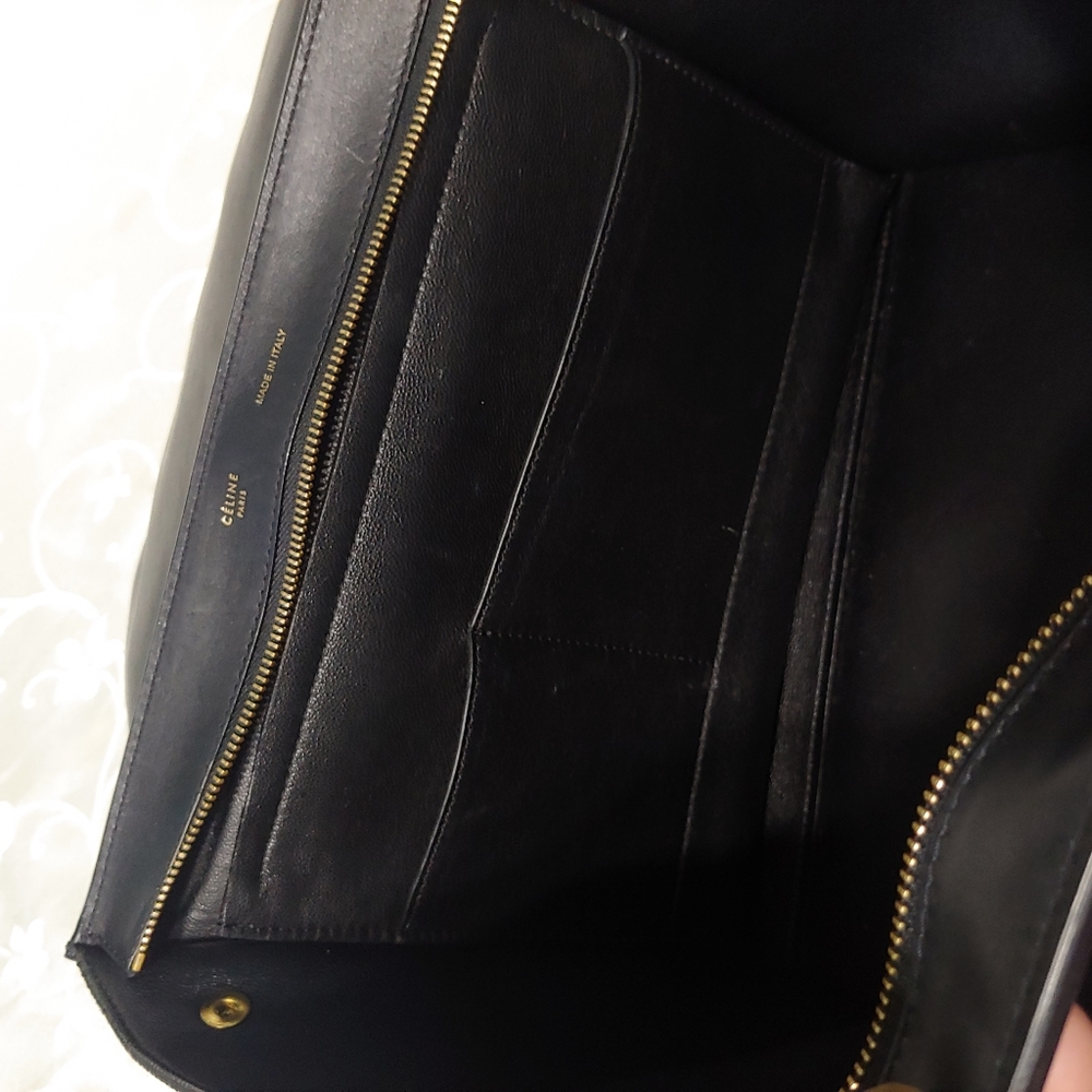 Celine Croc Embossed Medium Trapeze - Picture 14 of 16